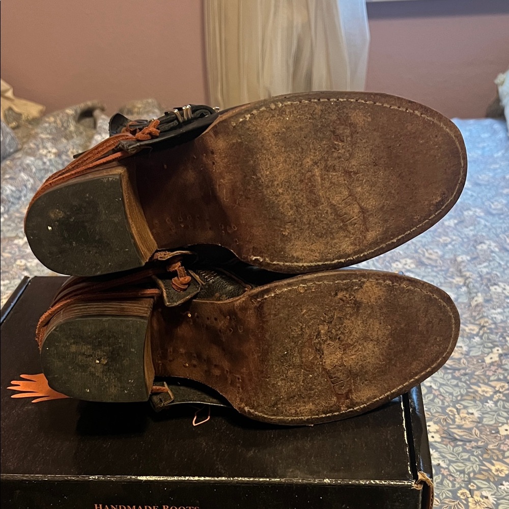 Freebird Black Leather Buckle Boots “Crue” - Picture 6 of 7